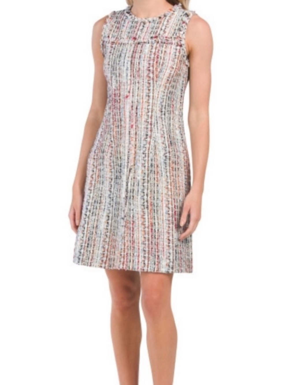 ELIE TAHARI Dean Sleeveless Tweed Sheath Dress Size 4 • AS SEEN ON TV